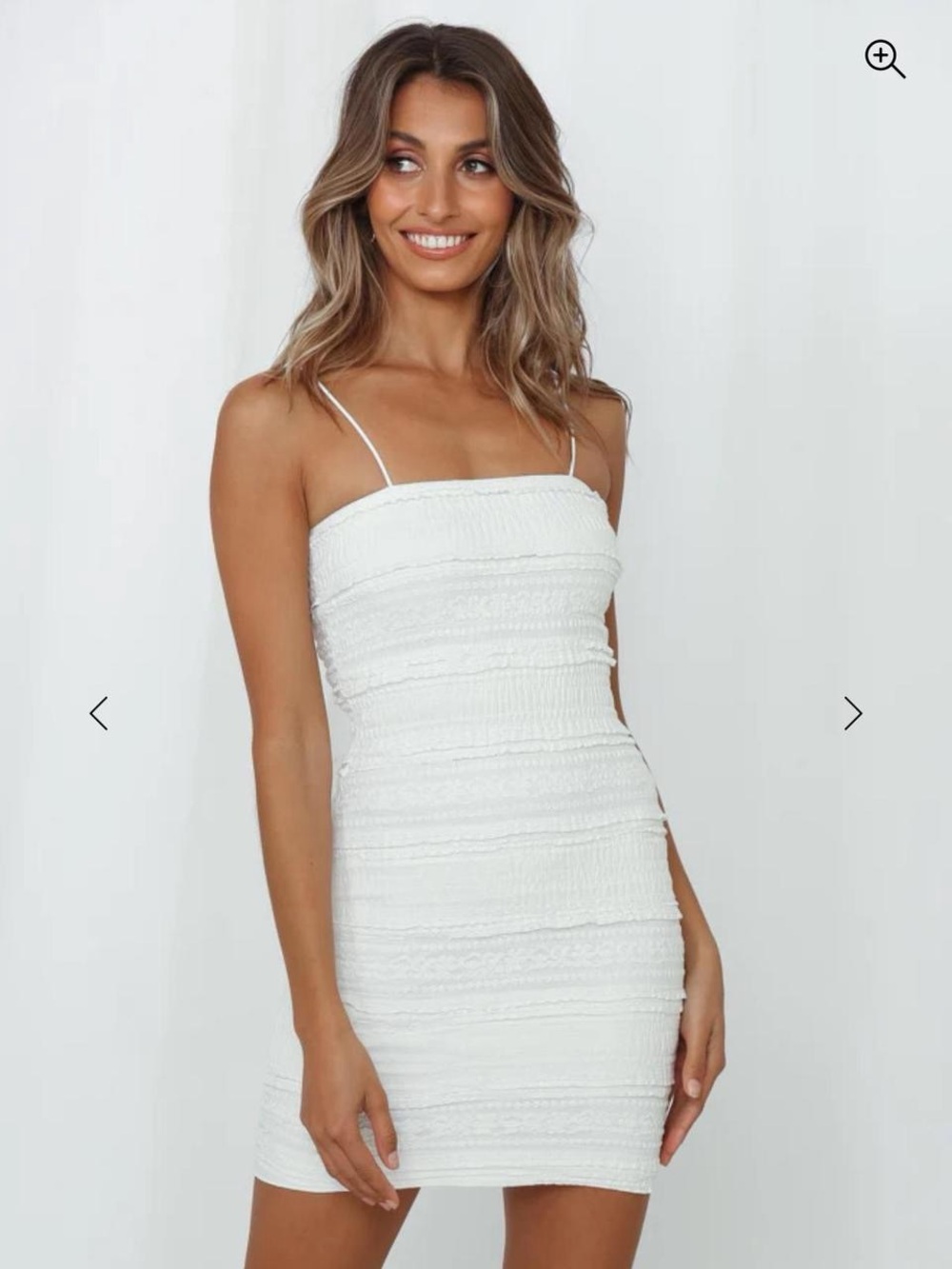 Hello Molly White Side Eyes Dress